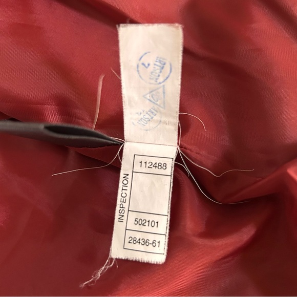 Wilsons Vintage Leather Women’s Red Moto Jacket Sleeve Zippers Size Medium - Picture 13 of 15